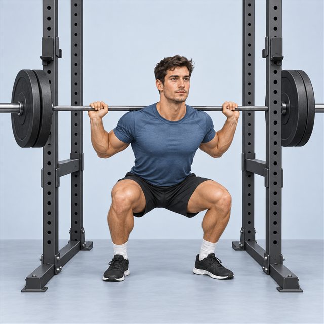 Back squat — Upper / Lower