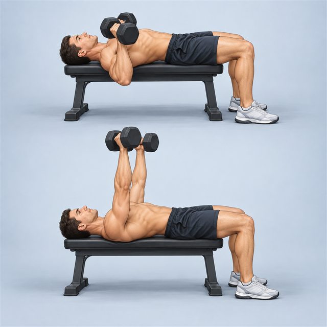 Dumbbell press — Upper / Lower