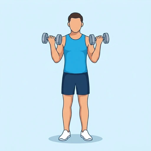 Dumbbell biceps curl — Upper / Lower