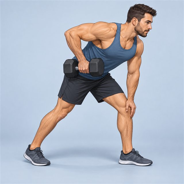 One-arm row — Upper / Lower