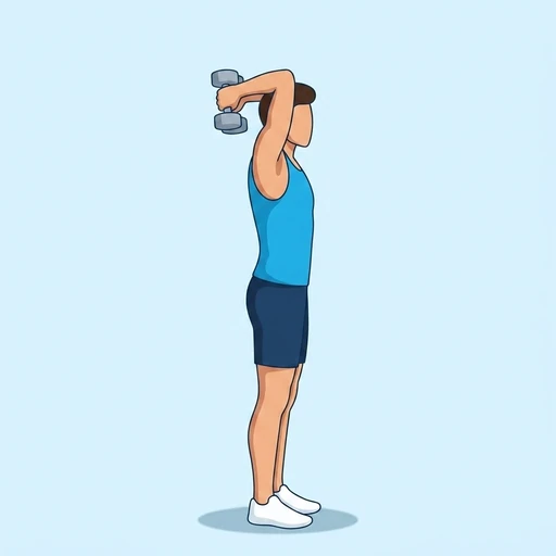 Dumbbell triceps extension — Upper / Lower